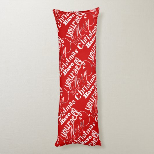 Coussins Longs Joyeux petit jardin de Noël (Dos (Vertical))