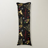 Coussins Longs Joyeux sapin rouge (Devant (Vertical))