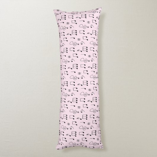 Coussins Longs Just Noté Rose (Dos (Vertical))