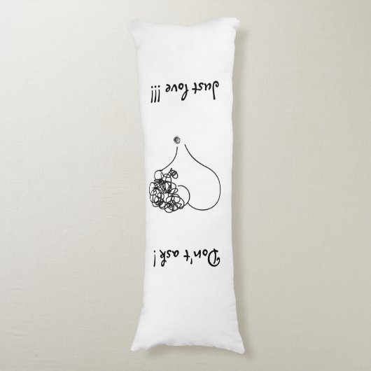 Coussins Longs Juste amour (Devant (Vertical))