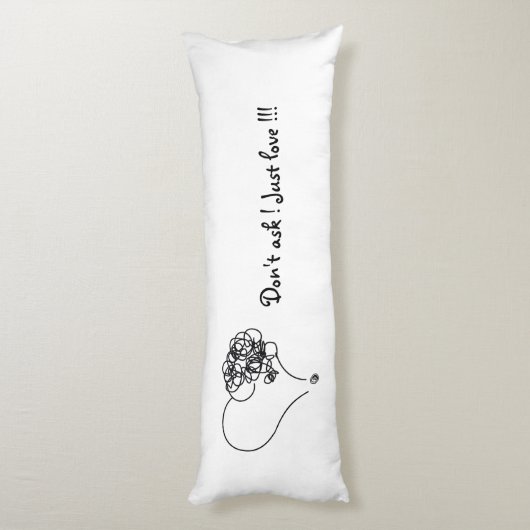 Coussins Longs Juste amour (Dos (Vertical))