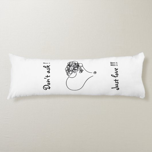 Coussins Longs Juste amour (Devant)