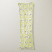 Coussins Longs Kaki Safari Chevron avec Pop Art Giraffe (Devant (Vertical))