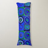 Coussins Longs Kandinsky Farbstudie Carrés Bleus Cercle Carré (Devant (Vertical))