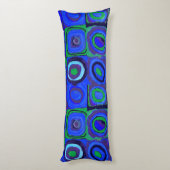Coussins Longs Kandinsky Farbstudie Carrés Bleus Cercle Carré (Dos (Vertical))
