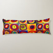 Coussins Longs Kandinsky Farbstudie Cercles Carré Quadrate Art (Dos)