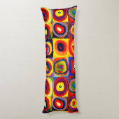 Coussins Longs Kandinsky Farbstudie Cercles Carré Quadrate Art (Dos (Vertical))