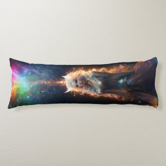 Coussins Longs Kawaii Anime Catgirl Rainbow Sparkle