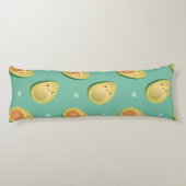 Coussins Longs Kawaii Avocados évitons le Motif drôle (Dos)