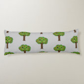 Coussins Longs Kawaii Joyeux Pommier À Voie (Dos)