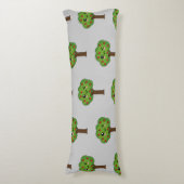 Coussins Longs Kawaii Joyeux Pommier À Voie (Devant (Vertical))