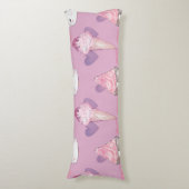 Coussins Longs Kawaii Marshmallow & Motif de crème glacée (Devant (Vertical))