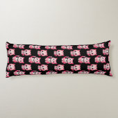 Coussins Longs Kawaii Rose Kitty Cats Design (Dos)