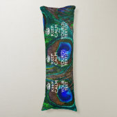 Coussins Longs KEEP CALM personnalisé et votre texte pour Peacock (Devant (Vertical))