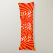 Coussins Longs KEEP CALM personnalisé et votre texte pour REd (Devant (Vertical))