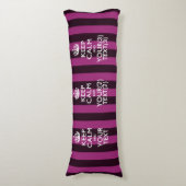 Coussins Longs KEEP CALM personnalisé et votre texte pour rose ch (Devant (Vertical))
