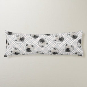 Coussins Longs Keeshond Dessin Kees Puppy Cute Original Chien Art