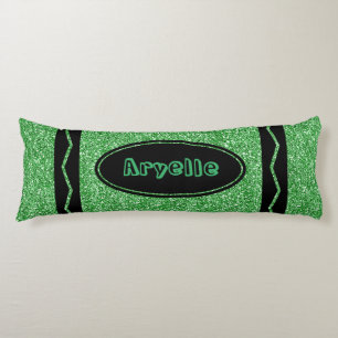 Coussins Longs Kelly Green Parties scintillant Crayon Oreiller co