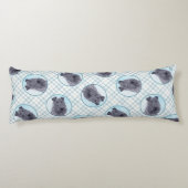 Coussins Longs Kerry Blue Terrier peinture mignonne Chien d'origi (Dos)