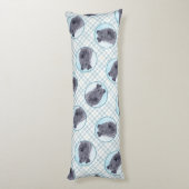 Coussins Longs Kerry Blue Terrier peinture mignonne Chien d'origi (Dos (Vertical))