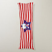 Coussins Longs KiniArt Westie Star & Stripes (Devant (Vertical))