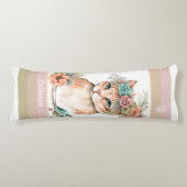 Coussins Longs Kitty Boho DBLside pastel Dieu aime chaque1 coutum (Devant)