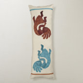 Coussins Longs Kokopelli, rouille & turquoise, Sud-Ouest (Dos (Vertical))