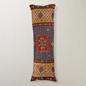 Coussins Longs Kurde Safreh Tan Bleu foncé  (Devant (Vertical))