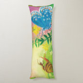 Coussins Longs La fourmi, l'escargot et le papillon bleu de Chapm (Dos (Vertical))