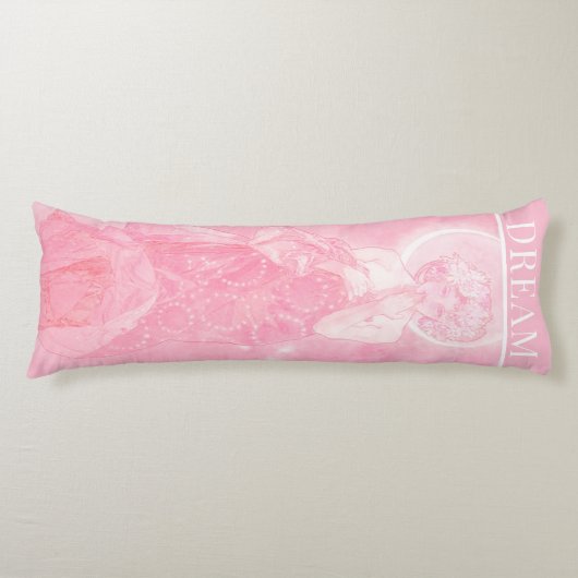 Coussins Longs La Lune de Mucha, Dream Pink (Devant)