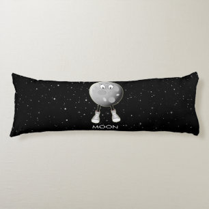 Coussins Longs La Lune et les étoiles dans l'espace