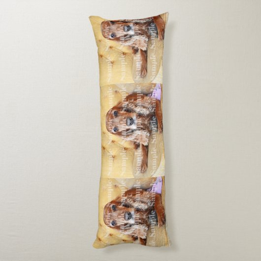 Coussins Longs La photo commémorative d'animal familier (Dos (Vertical))