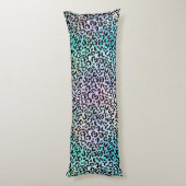 Coussins Longs La série Léopard Iridescent Design 8 (Dos (Vertical))