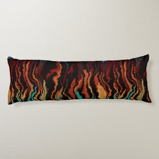 Coussins Longs L'abstrait incendie (Dos)