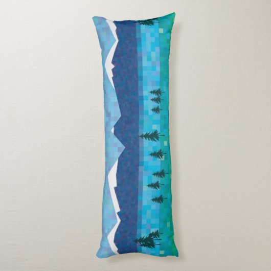 Coussins Longs Lac de montagne (Dos (Vertical))