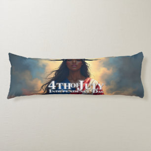 Coussins Longs Lady Liberty Réinventée – Un Nouveau Visage de la