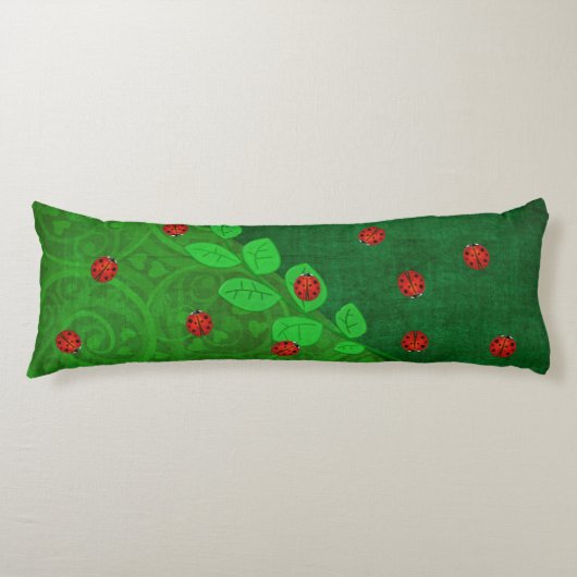 Coussins Longs Ladybug Whimsey 3D Folk Art (Devant)