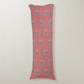 Coussins Longs L'amour en boîte en rose (Devant (Vertical))