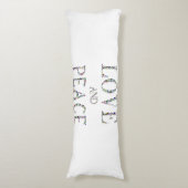 Coussins Longs L'amour et la paix (Devant (Vertical))