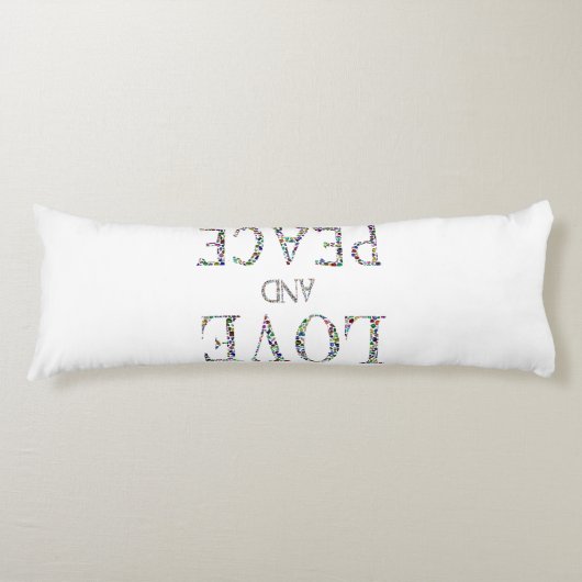 Coussins Longs L'amour et la paix (Devant)