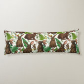 Coussins Longs Lapins et flore boisée 4 (Dos)
