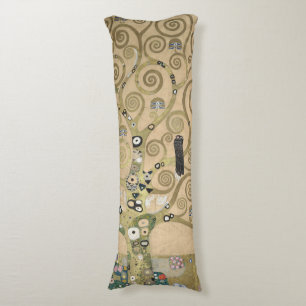 Coussins Longs L'Arbre de Vie, peinture à l'huile de Gustav Klimt