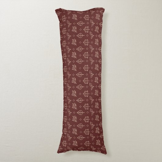 Coussins Longs L'automne laisse une impression graphique simple e (Devant (Vertical))