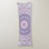 Coussins Longs Lavande et Lilac Mandala Motif (Devant (Vertical))