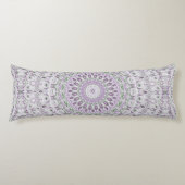 Coussins Longs Lavande et vert Mandala Motif Design (Devant)