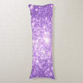 Coussins Longs Lavande Violet Étoiles Corps Oreiller (Devant (Vertical))