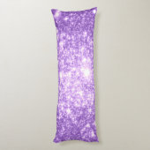 Coussins Longs Lavande Violet Étoiles Corps Oreiller (Dos (Vertical))
