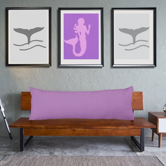 Coussins Longs Lavender couleur violet clair uni