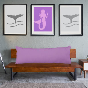 Coussins Longs Lavender light purple solid color