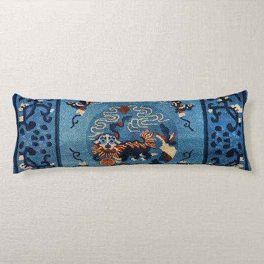 Coussins Longs Le bleu profond chinois aïnou  (Dos)